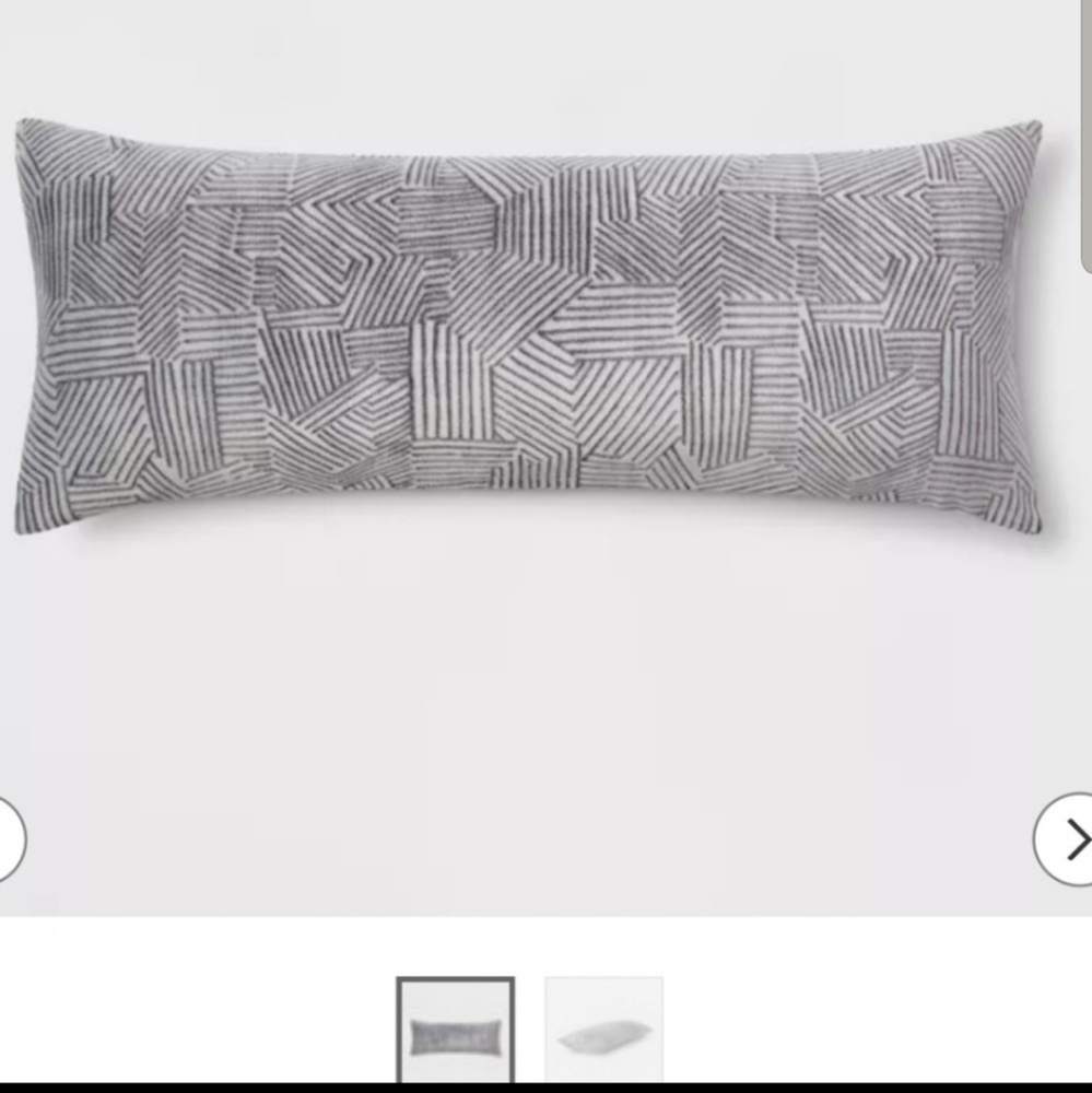 NWT-Embossed Body Pillow Cover - Room Essentials™